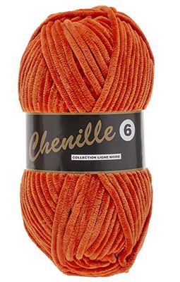 Lammy Yarns Chenille 6 - 028 Oranje op=op 