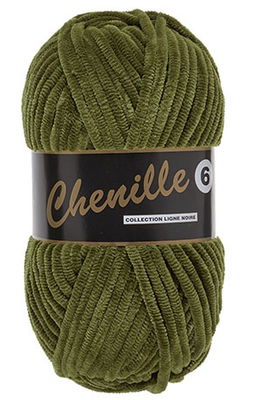 Lammy Yarns Chenille 6 - 026 mos groen