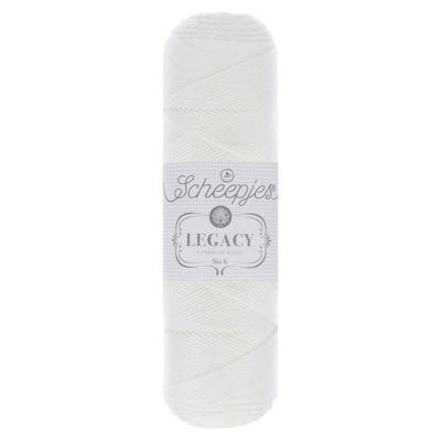 Scheepjes Legacy glanskatoen 1735 nr.6 009 White