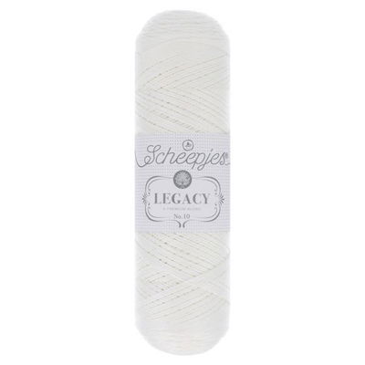 Scheepjes Legacy glanskatoen 1735 nr.10 009 White
