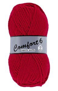 Lammy Yarns Comfort 6 043 rood op=op 