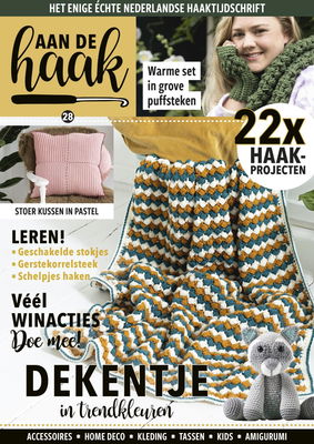 Aan de haak 28 met 22 haakprojecten op=op uit collectie 