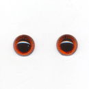Ogen 12 mm amber met twinkel (5 paar)