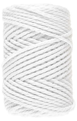 Lammy Yarns - Macrame 8 - 005 wit op=op uit collectie 