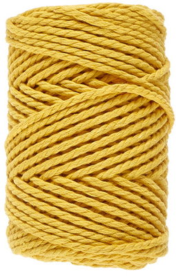Lammy Yarns - Macrame 8 - 512 geel op=op uit collectie 