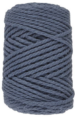 Lammy Yarns - Macrame 8 - 860 denim blauw
