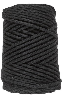 Lammy Yarns - Macrame 8 - 001 zwart op=op uit collectie 