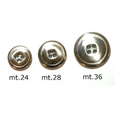 Knoop 22 mm metaal grijs