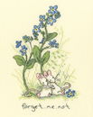 Borduurpakket Anita Jeram - Forget me not