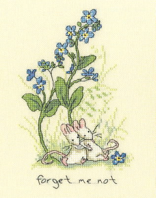 Borduurpakket Anita Jeram - Forget me not