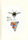 Borduurpakket kaart - Bee Kind