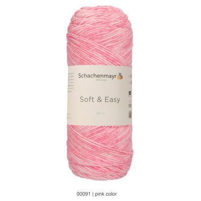 Schachenmayr Soft and Easy color 00091 roze op=op 