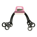 Tasbeugel 42 cm kunsstof zwart (1 paar)