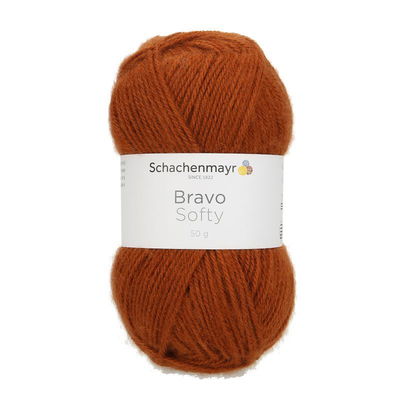 Schachenmayr Bravo Softy 8371 Oranje roest op=op uit collectie 