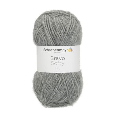 Schachenmayr Bravo Softy 8319 Grijs gemeleerd op=op uit collectie 