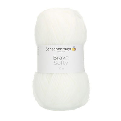 Schachenmayr Bravo Softy 8224 Wit op=op uit collectie 