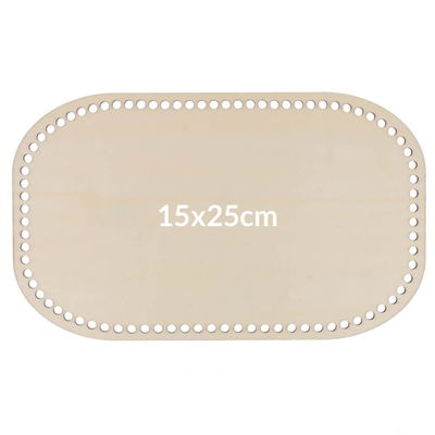 Tasbodem rechthoek 15 a 25 cm hout