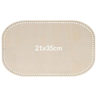 Tasbodem rechthoek 21 a 35 cm hout