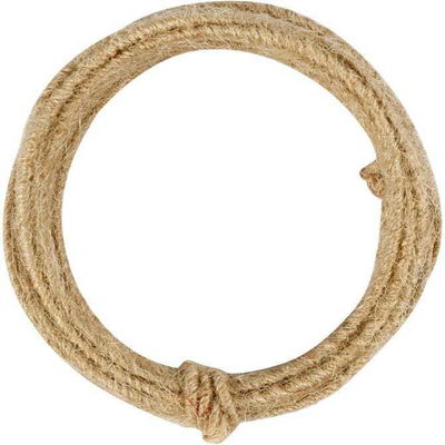 Jute koord met naturel 503492 ijzerdraad 2-4 mm