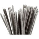 Chenille 6 mm - 30 cm grijs licht (25 stuks)