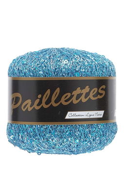 Lammy Yarns Paillettes 411 blauw aqua