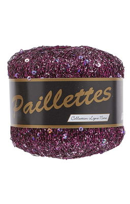 Lammy Yarns Paillettes 407 fuchsia donker