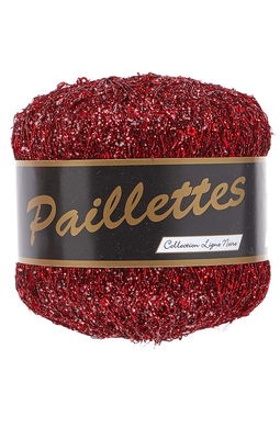 Lammy Yarns Paillettes 409 rood