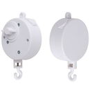 Muziekdoosje rond - wit Schuberts Lullaby met draailus