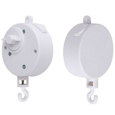 Muziekdoosje rond - wit Schuberts Lullaby met draailus