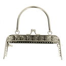 Tasbeugel 18 cm metaal met klipsluiting asi en hengsel(1 paar)