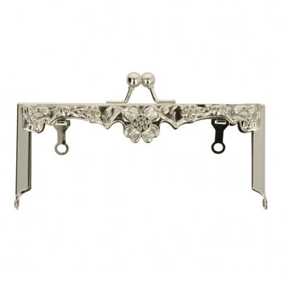 Tasbeugel 15 cm met klipsluiting met bloem 99572-si