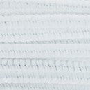 Chenille 6 mm - wit (50 stuks)