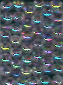 Kraal 6 mm olie doorzichtig 25 stuks op=op 