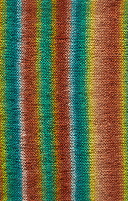 Lammy Yarns Rainbow 4 703 oranje groen aqua