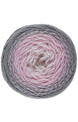 Lammy Yarns Happy Colors 411 licht grijs roze mix