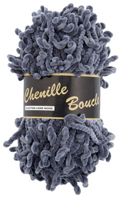 Lammy Yarns Chenille Boucle 038 grijs