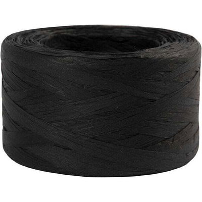 Raffia papier 503292 zwart 7-8 mm 100 meter