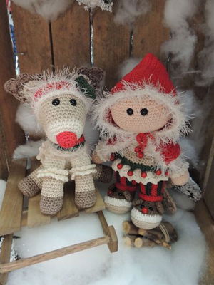 Haakpakket Funny Holly set op=op uit collectie 