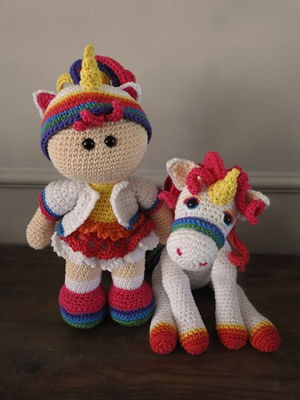 Haakpakket Funny Unicorn set op=op uit collectie 