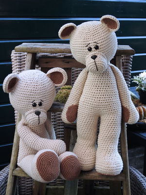 Haakpakket XXL Funny Bear - linnen