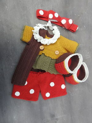 Haakpakket XXL Funny kledingset Herfst Dots