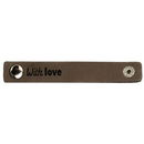Leren Label - With Love 002 Groen 100 a 15 mm (2 stuks)