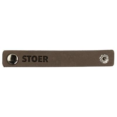 Leren Label - Stoer 002 groen 100 a 15 mm 2 stuks 