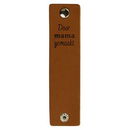 Leren Label - Door mama gemaakt 004 cognac 120 a 30 mm (2 stuks)