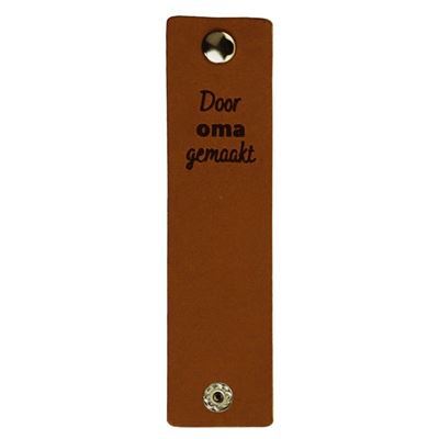 Leren Label - Gemaakt met Liefde 004 cognac 120 a 30 mm 2 stuks 