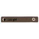 Leren Label - Little Girl 003 bruin grijs 100 a 15 mm (2 stuks)