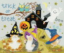 Borduurpakket dieren - Trick or treat
