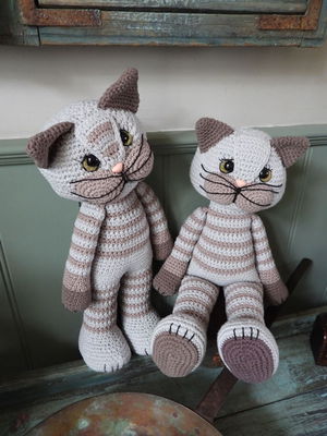 Haakpakket XXL Funny Pussycat - grijs