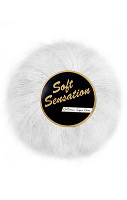 Lammy Yarns - Soft Sensation 005 wit op=op uit collectie 