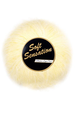 Lammy Yarns - Soft Sensation 016 zacht geel op=op uit collectie 